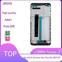 aaaoriginal for asus zenfone max plus m1 zb570tl lcd display touch screen digitizer assembly with frame for asus zb570tl lcd