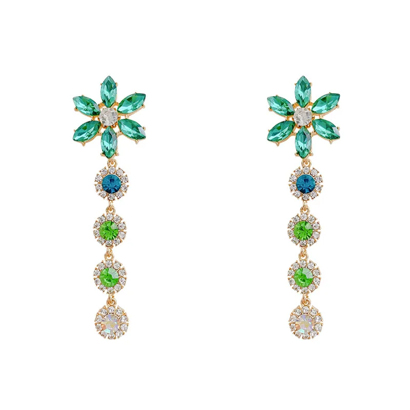 

Earrings with long petal ultrashy green aretes de mujer modernos 2020 kolczyki stal chirurgiczna pendientes grandes mujer