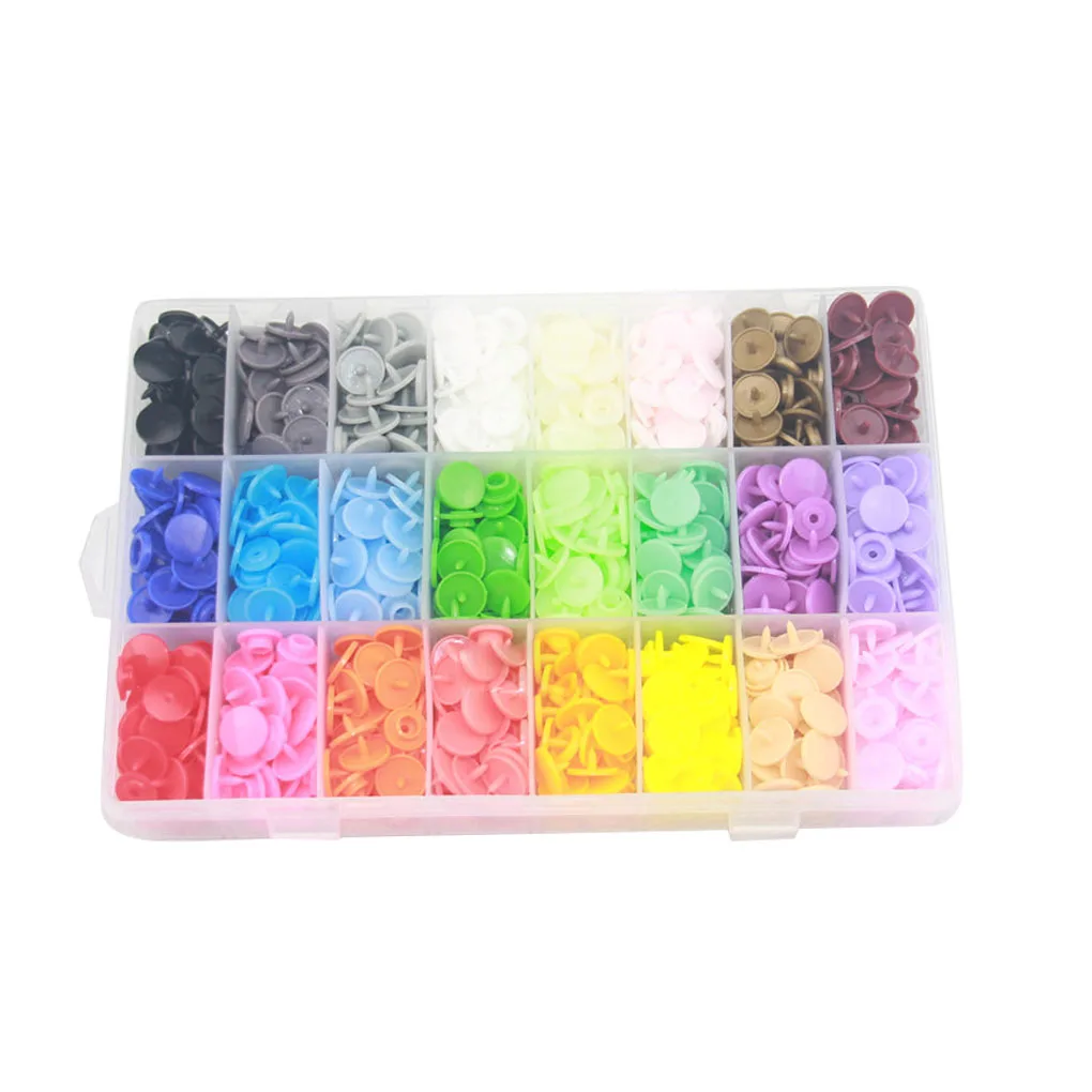 408 комплектов 24 цвета круглые защелки кнопки застежки детская одежда зажимы