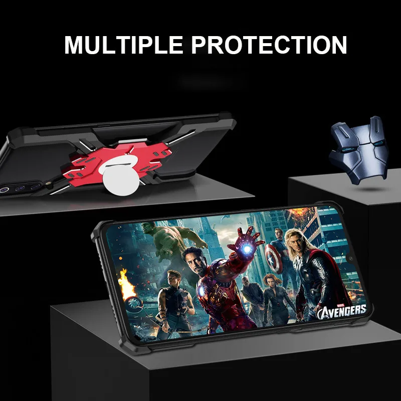 Металлический бронированный чехол для Mi 8 Xiaomi 9 алюминиевый Explorer Marvel Heros 9|Бамперы|