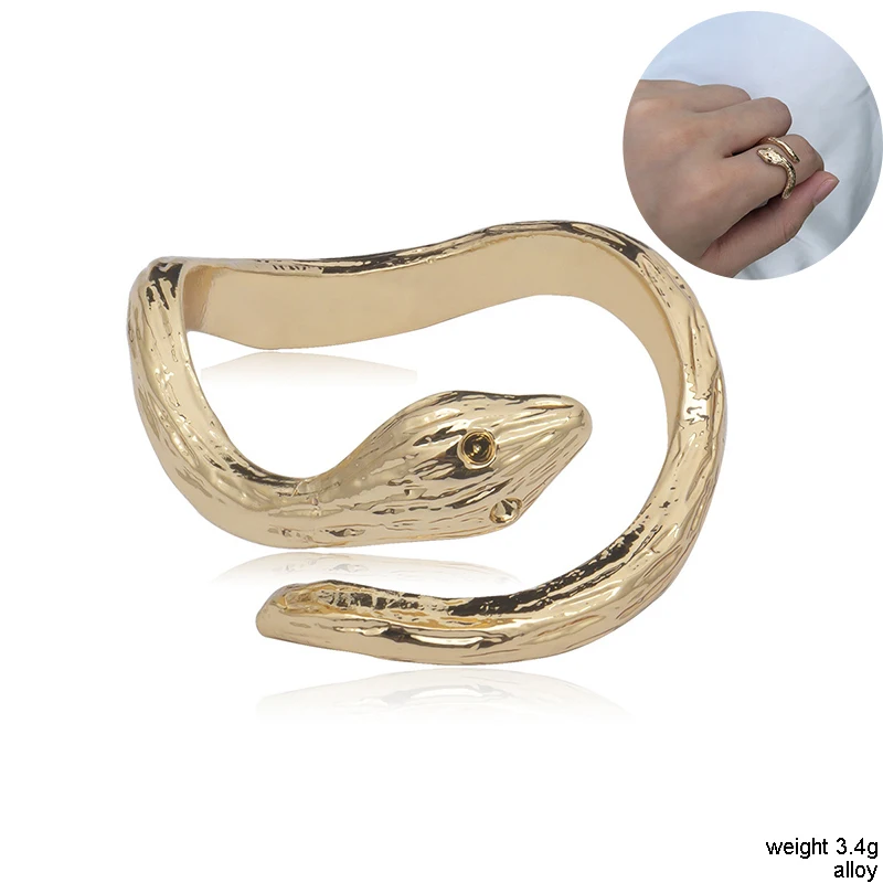 Длинные серьги-гвоздики в виде змеи для женщин и девушек винтажные золотистые