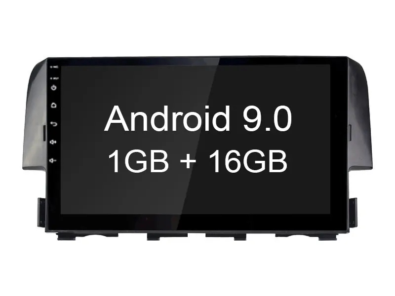 1GB RAM 16GB ROM Besina 10,1 дюймов Android 9,0 Автомагнитола для Honda Civic мультимедийный плеер gps навигация 2G+ 32G стерео wifi RDS видео - Цвет: 1GB RAM 16GB ROM