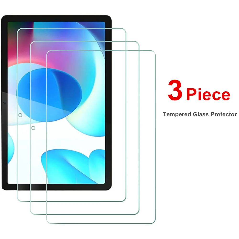 

3Piece Tempered Glass Protector for Realme Pad 10.4 Screen Protector HD Film Clear for OPPO Realme Pad 10.4 Screen Gard