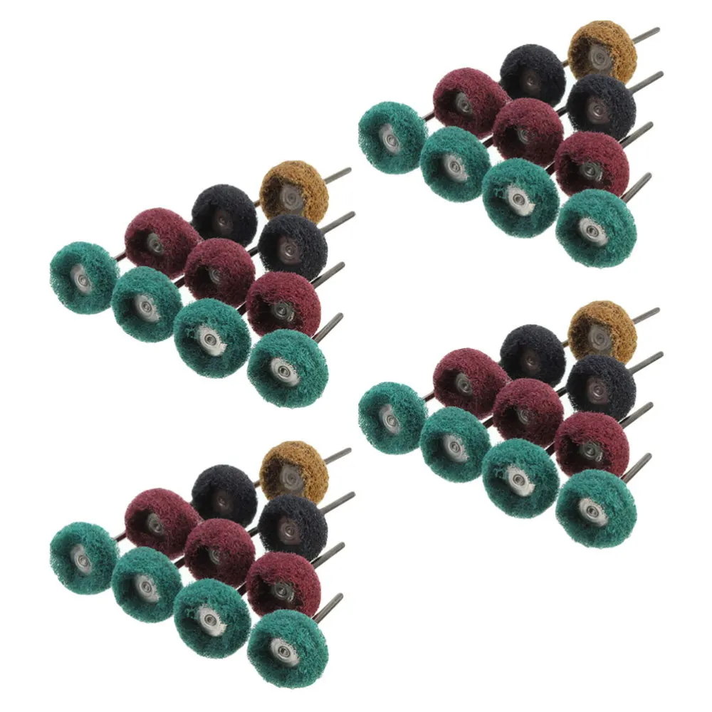 

40pcs Creative Polishing Brush Scouring Pad Polishing Wheel (Assorted Color)