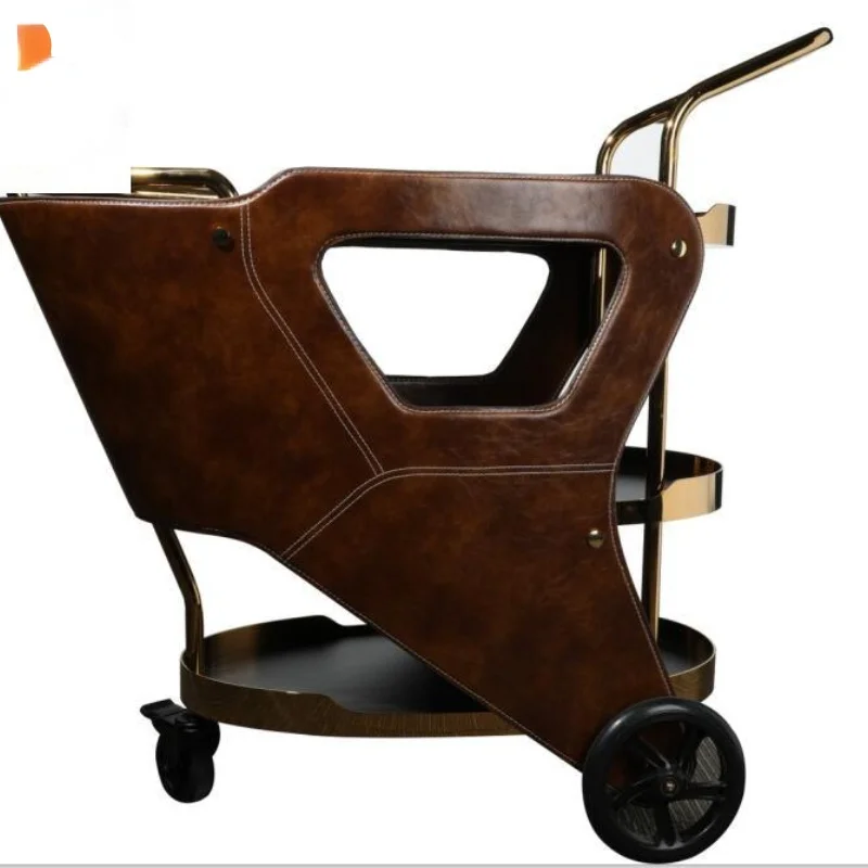 

FURNITURE THREE LAYER GOLDEN TROLLEY