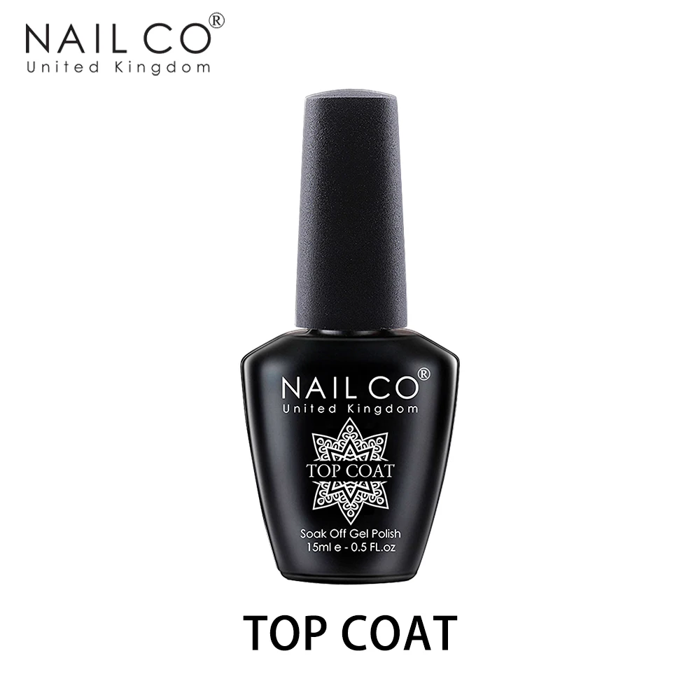 NAILCO 15 мл Верхний слой и базовое Покрытие Художественный дизайн УФ гель лак для