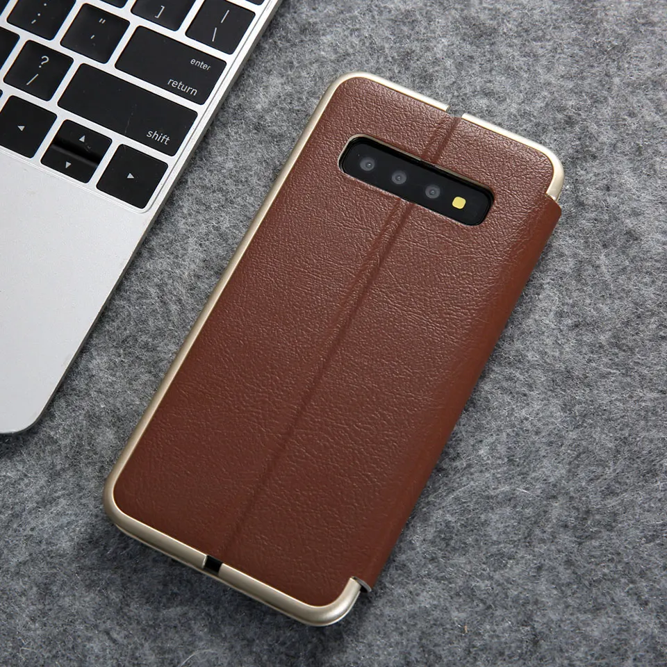Роскошный кожаный флип-чехол на магните для samsung Galaxy S7 edge S8 S9 S10 Plus слот для карт кошелек чехол для samsung Note8 Note9