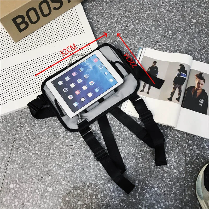 Нагрудная сумка для мужчин в стиле хип-хоп нагрудная жилет мужская и женская