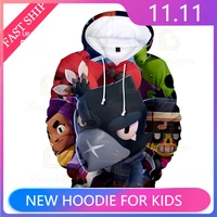crow shoot game 3d hoodie browlers emz and star shoot childrens baby clothing jackets women kids max tops 2021 boys girls