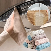 microfiber cleaning cloths wiping rags double layer absorbent window car rags multifunction dishcloth soft home cleaning towels
