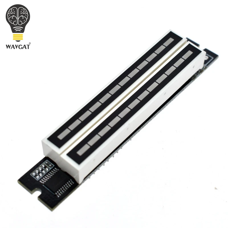 WAVGAT мини двойной 12 индикатор уровня VU метр стерео усилитель доска регулируемый