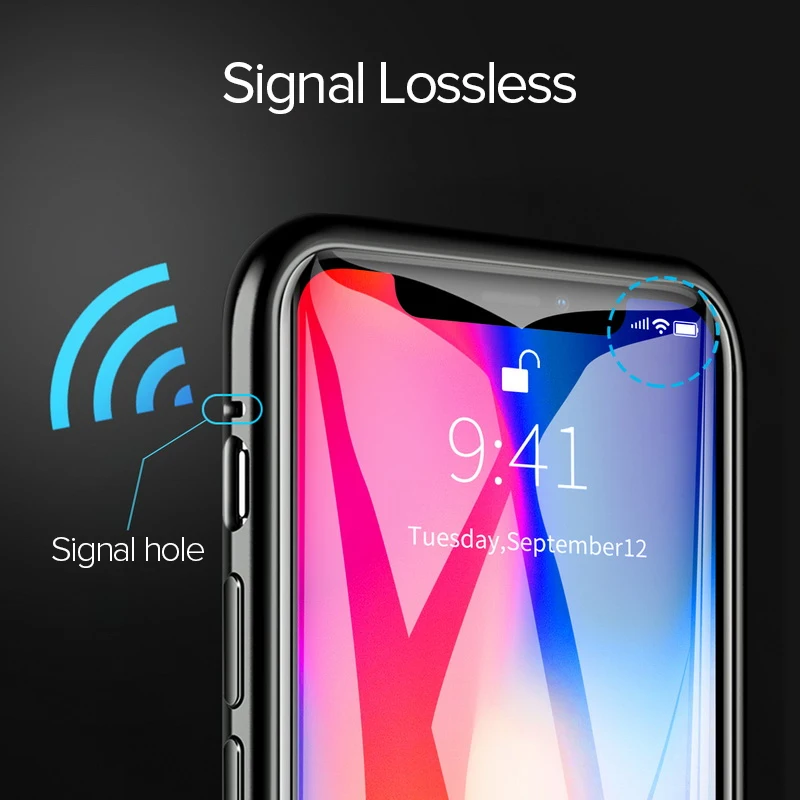 Магнитный поглощающий чехол для телефона, магнитный чехол для iPhone 11 X XS MAX 8 7 6 6S Plus, металлический магнитный прозрачный чехол из закаленного стекла