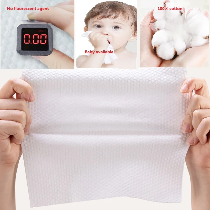 

45PCS/ Disposable Face Towels Cotton Tissue Facial Cleansing Nonwoven Towel Roll Travel Out Towels