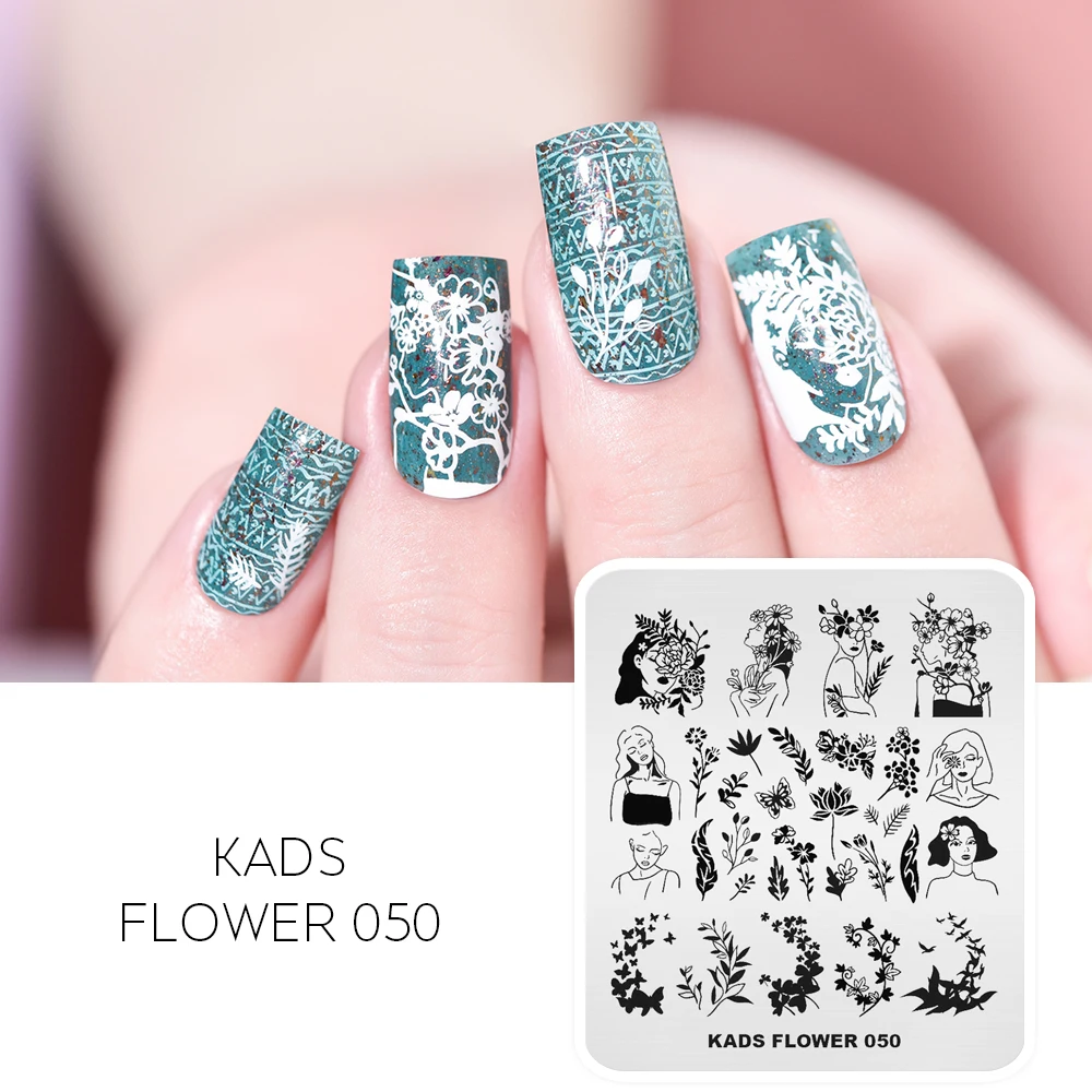 Трафарет AriesLibra для ногтей 50 моделей цветочный узор фотография трафарет принтер