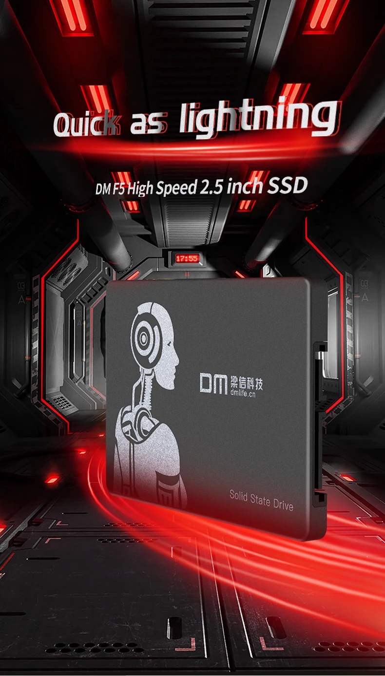 DM F5 SSD 480GB 240GB 120GB Internal Solid State Drive 2.5 inch SATA III HDD Hard Disk HD SSD Notebook PC best ps5 internal ssd