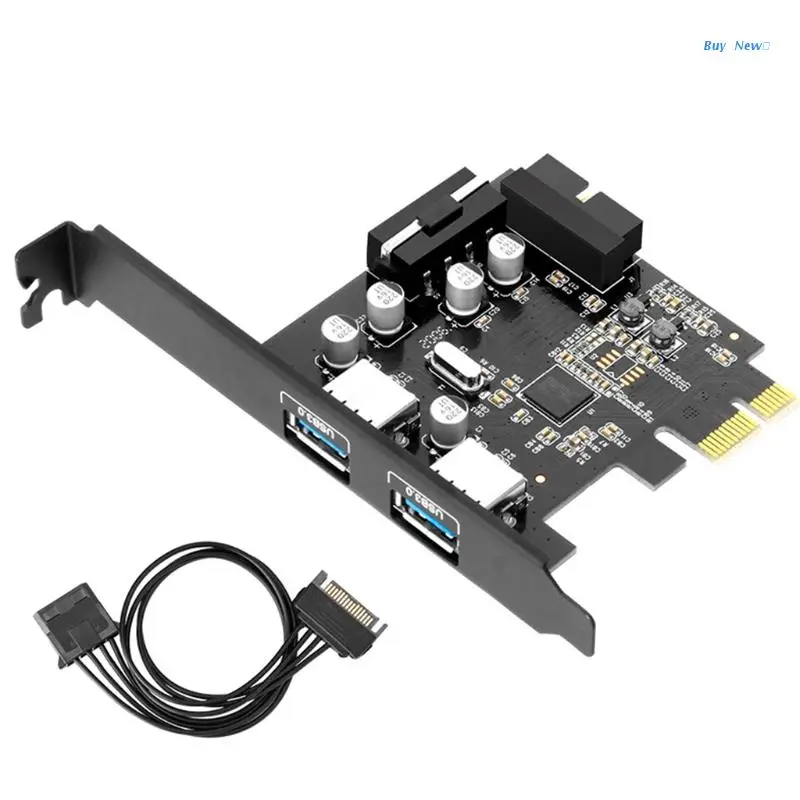 

20CE 2 порта адаптер USB 3,0 супер быстрый PCI Express (PCIe) расширения карты для мыши