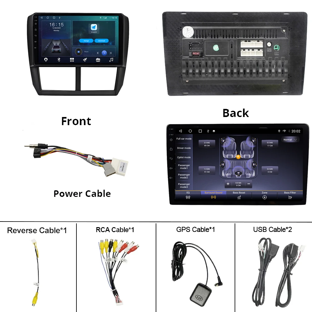 

2DIN Android 10 Car Radio For Subaru Forester 2007-2013 GPS Navigation Multimidia Player Stereo Receiver DSP Car AutoRadio IGO