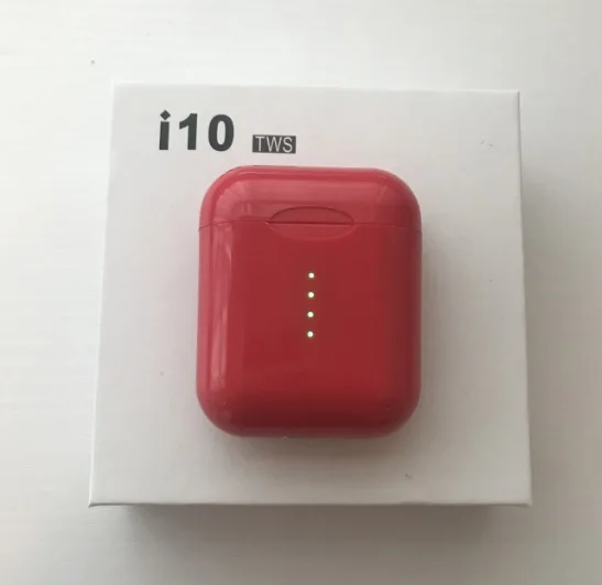 i10 red I10 tws i10s tws Беспроводная зарядка Поддержка bluetooth наушники гарнитура Супер Бас Звук PK I100 I80 - Цвет: i10 red