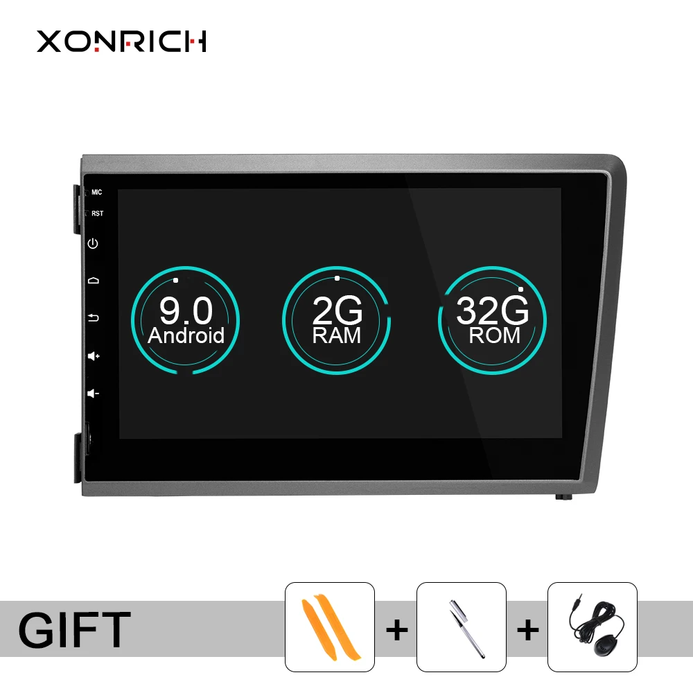 Xonrich 2Din Android 9,0 автомобильный dvd-плеер для VOLVO S60 V70 XC70 XC90 2000 2001 2002 2003 2004 Мультимедиа gps Радио Навигация DSP