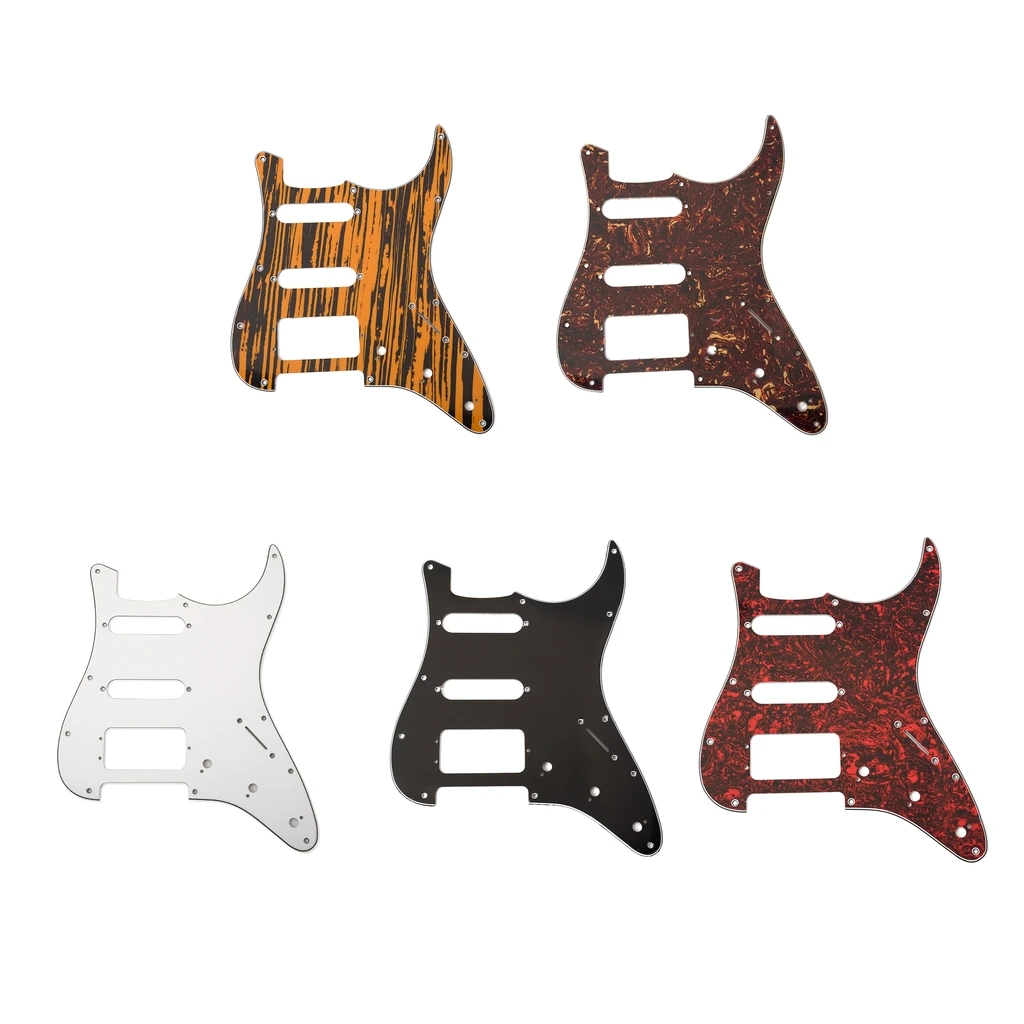 Prewired 3 ply Pickguard Scratchplate SSH для гитара стиля ST Stringed Instruments|Детали и аксессуары гитар| |