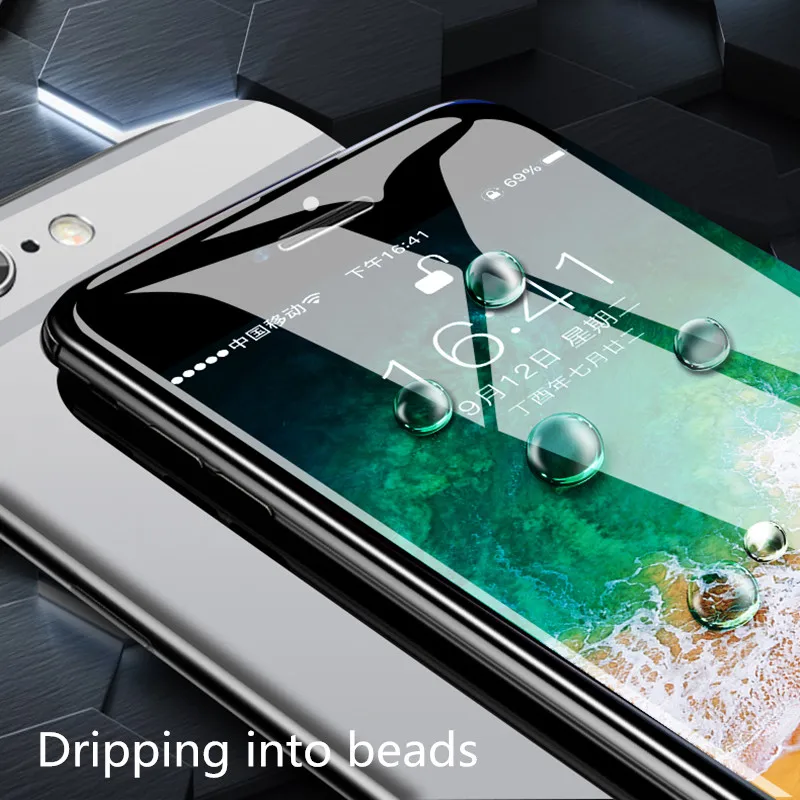 100D защитное закаленное стекло для iPhone 6, 6s, 7, 8 Plus, X Защитное стекло для экрана с мягким краем, изогнутое на iPhone 11 PRO, XR, XS MAX
