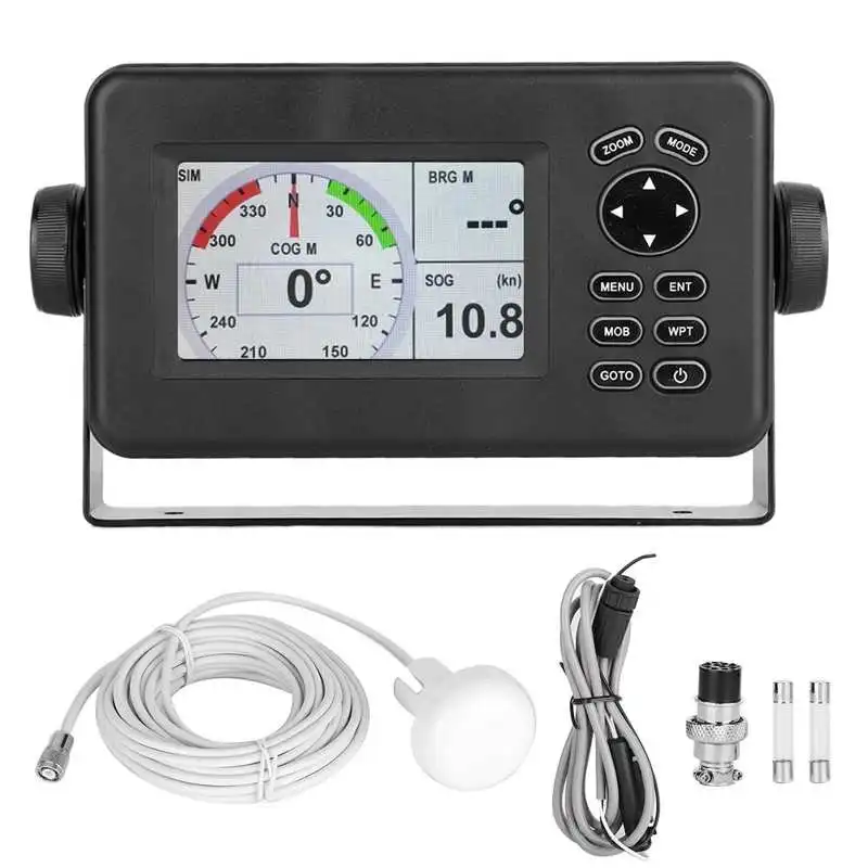 

Navigation GPS HP-528A 4.3in Color LCD Marine GPS Navigator Alarm Locator Class B AIS Transponder Combo Navigator