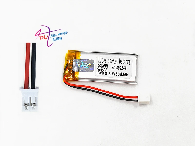 JST PH 2 0 мм pin 602248 3 7 V 560mAh батарея литий-полимерная LiPo перезаряжаемые ячейки li ion для