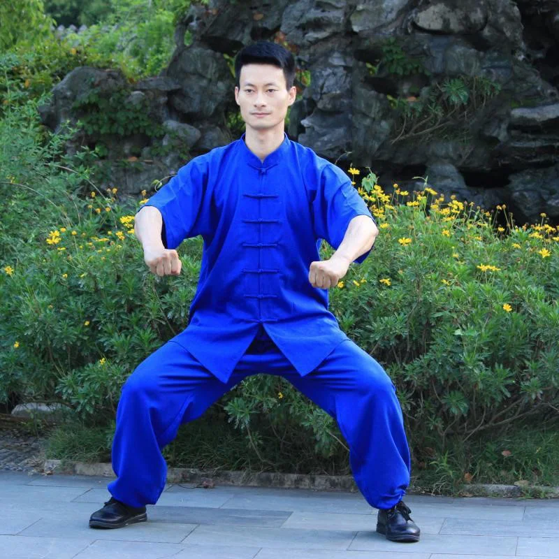 

Shortsleeves Summer Tai Chi Uniform Martial Arts Kung Fu Wing Chun Shaolin Suit Jacket Pants