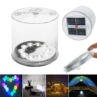camping solar light inflatables solar led light outdoor lamp rgb flashlight 7 colors changeable waterproof ip68 outdoor lantern