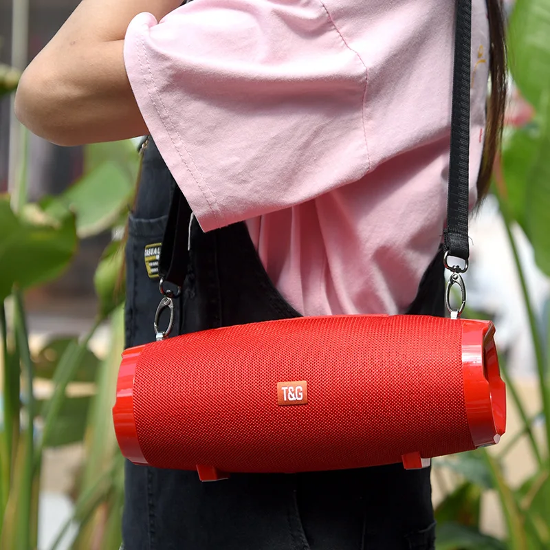 

Портативная звуковая колонка 20 Вт, водонепроницаемая Bluetooth колонка с ручкой, поддержка FM-радио, TF-карты, уличный сабвуфер, колонка