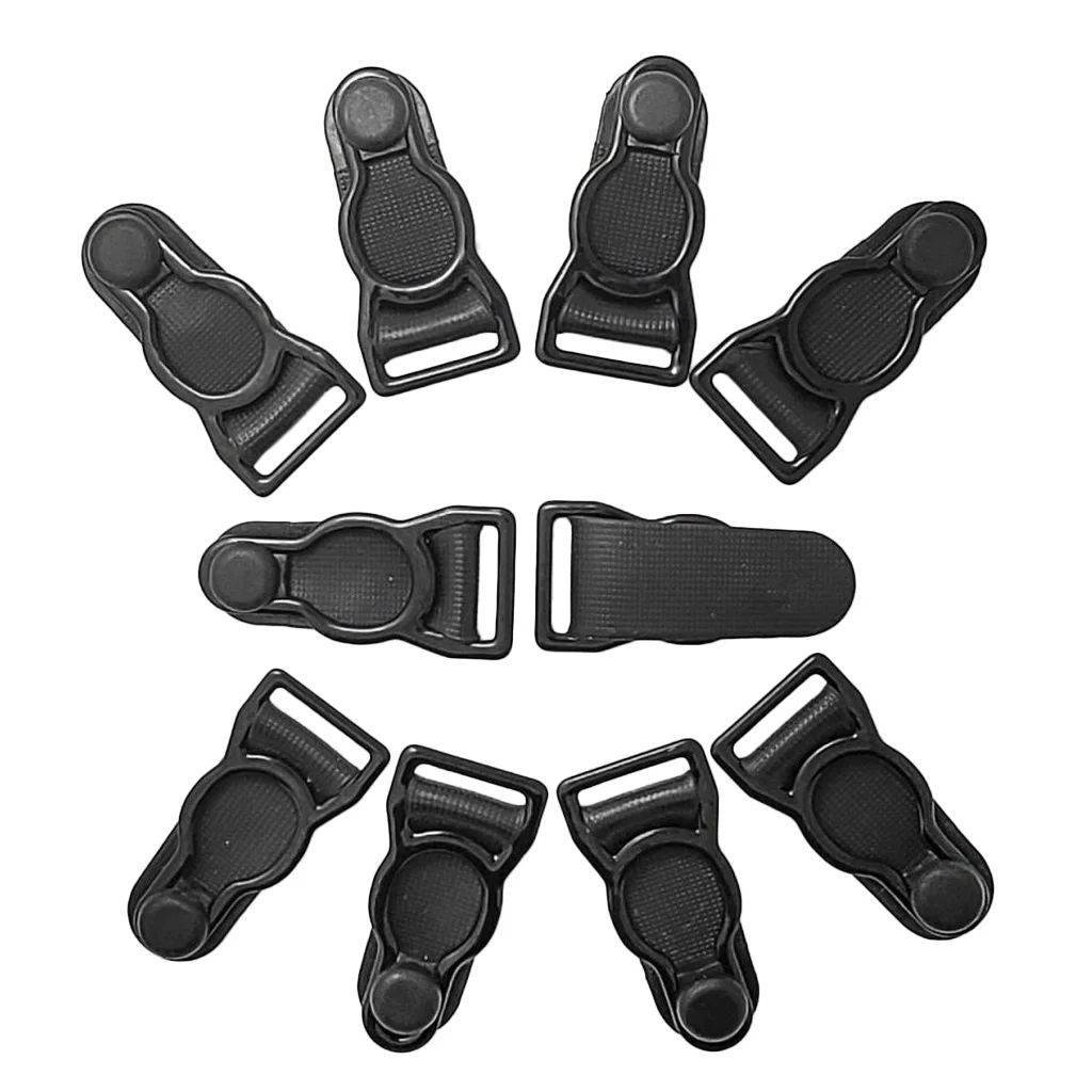 

10 Pcs 12mm Leg Garter Belt Metal Hooks Lingerie Stockings Buckle