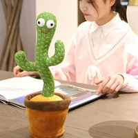 talking toy dancing cactus doll speak talk sing record repeat toy kawaii cactus toys children kids education toy gift 120 songs