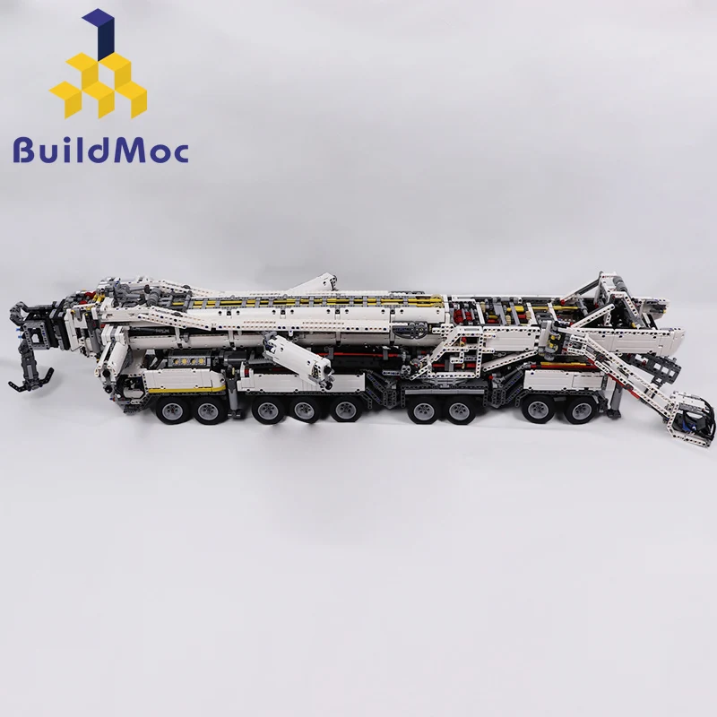 BuildMOC новая мощная конструкция мобильного крана LTM11200 RC технический мотор либхера