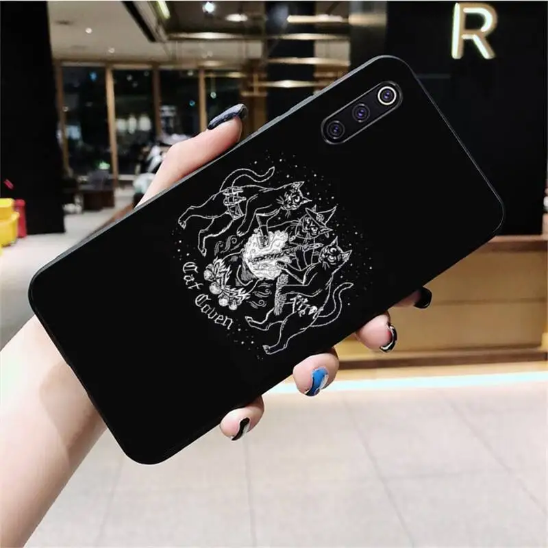 

NBDRUICAI Witch and cat Colorful Cute DIY Luxury Phone Case for Xiaomi Mi10 10Pro 10 lite Mi9 9SE 8SE Pocophone F1 Mi8 Lite