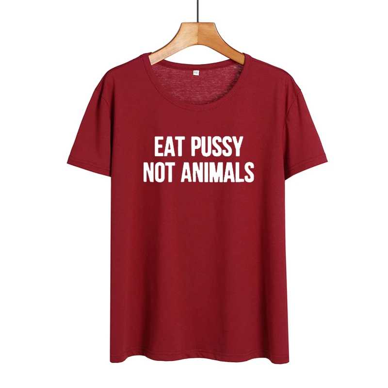 Футболка Eat Pussy Not Animal забавная веганская футболка на основе растений веганские