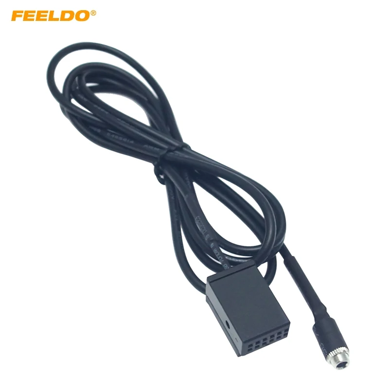 

FEELDO Car Stereo Audio 3.5mm Female Socket AUX Adapter Cable For BMW Z4/E85/E86/X3/E83 MINI COOPER Wire Adapter #HQ5806