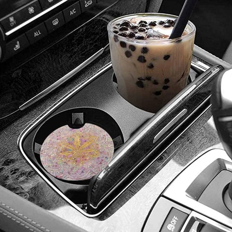 

13ME Car Coaster Epoxy Resin Mold DIY Crafts Ornaments Cup Mat Mug Pad Silicone Mould