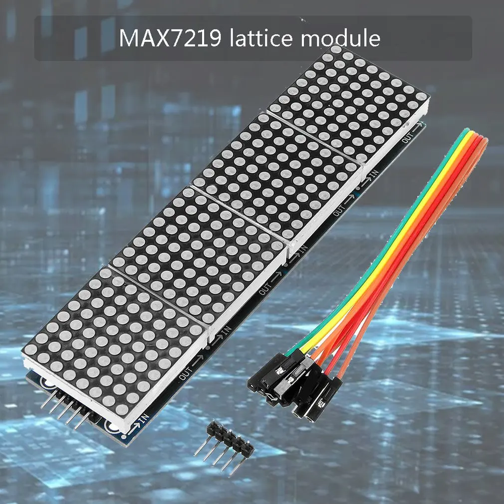 Max7219 точечный матричный модуль управления s Mcu 4 в одном дисплее отправить 5P линии