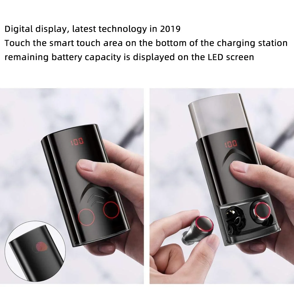 TWS True Bluetooth наушники 5 0 HD стерео беспроводные вкладыши IPX5 спортивные