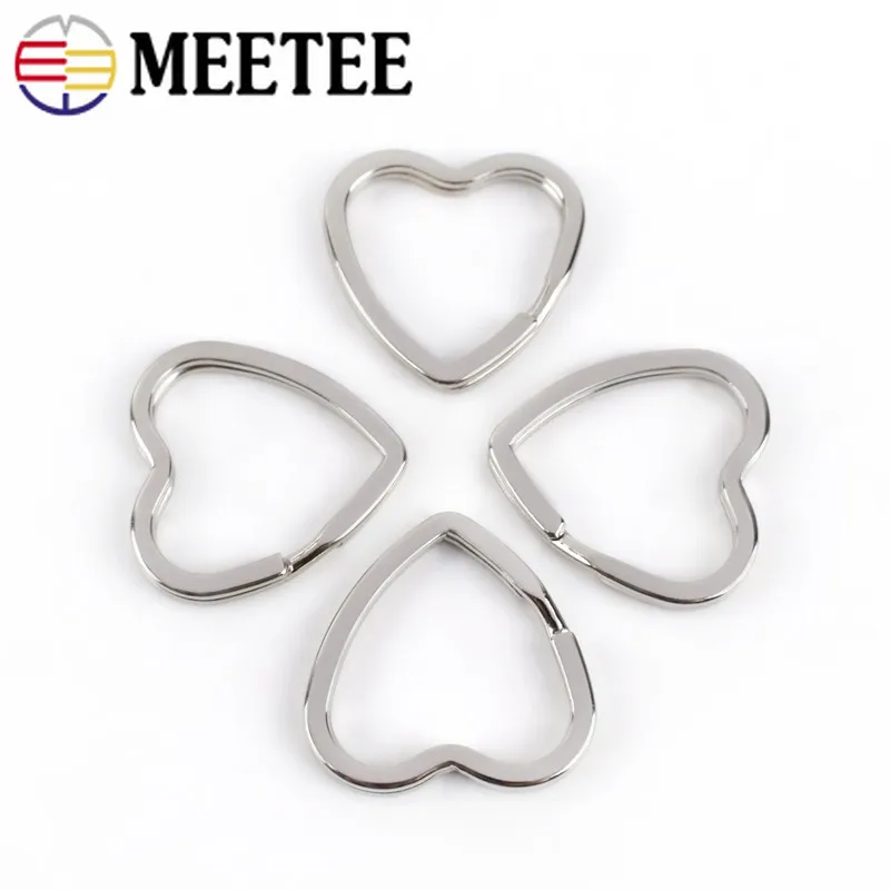 Meetee 5 шт./набор 21/25 мм Сердце с рисунком пятиконечной брелок звезда уплотнительное