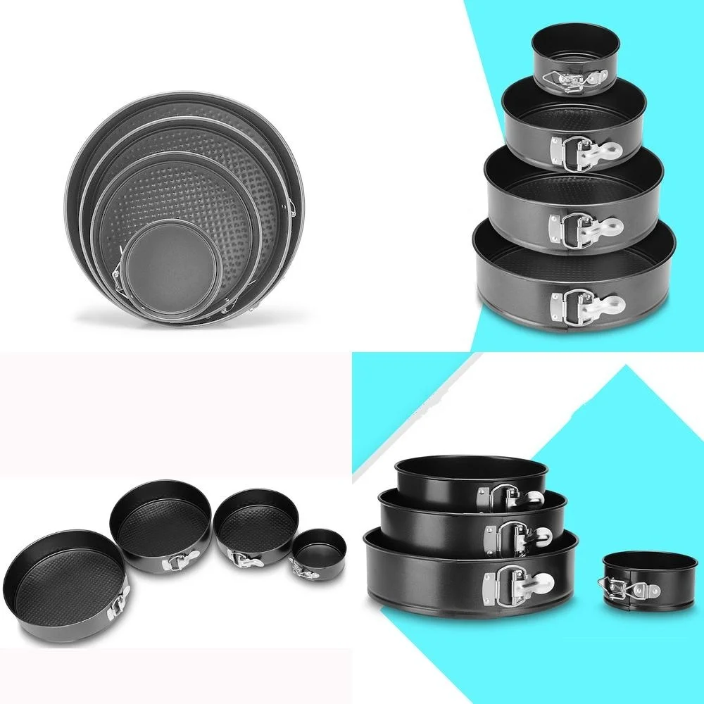 Сковорода для выпечки кухонных тортов круглая форма антипригарная стальной