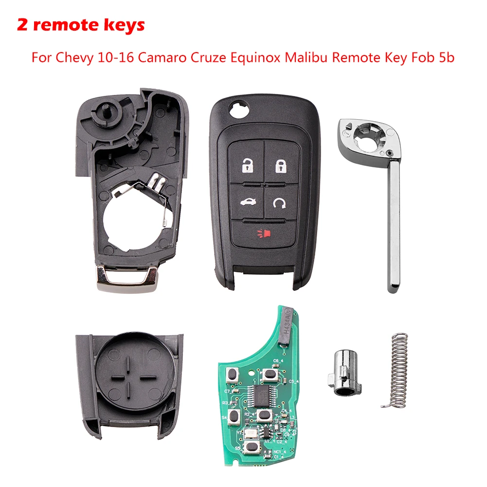 1 Replacement For Chevy 10-16 Camaro Cruze Equinox Malibu Remote Key Fob 5b Shell Car Bag Holder Organizer |