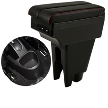 For Peugeot 107 armrest box central content box interior Armrests Storage car-styling accessories part with USB