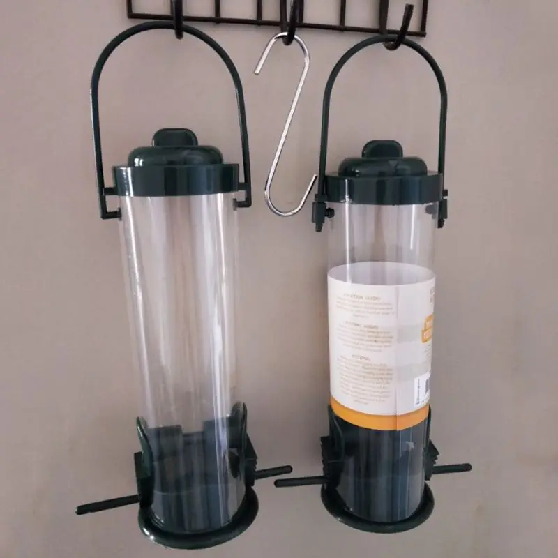 Кормушки поилки для птиц в форме ведра пластиковые семена воды автоматический