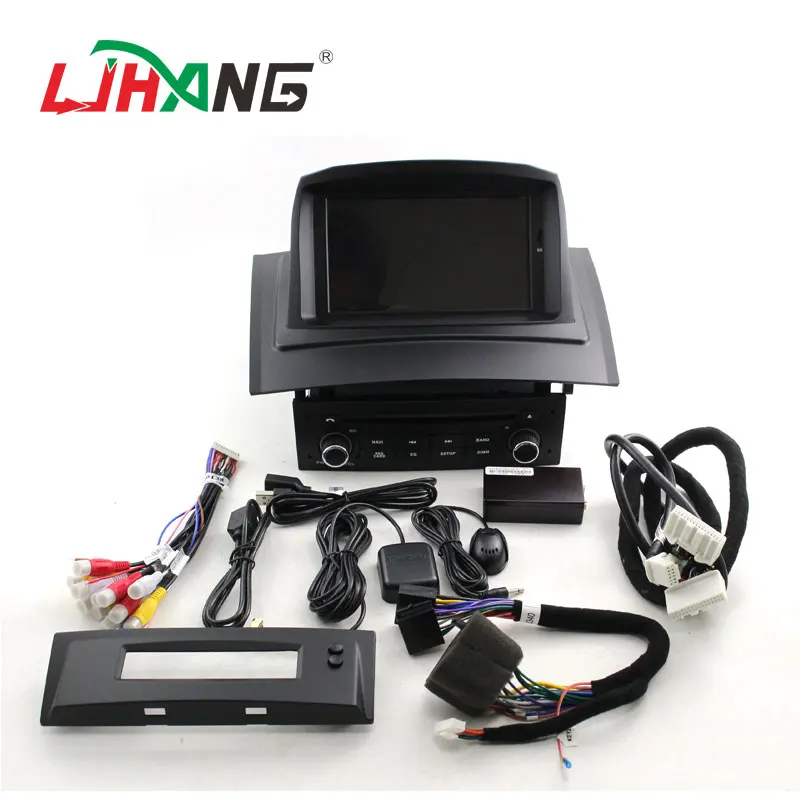 LJHANG Android 10 Автомобильный DVD плеер для Megane II/Fluence 2002 2008 WIFI Мультимедиа GPS навигация 1