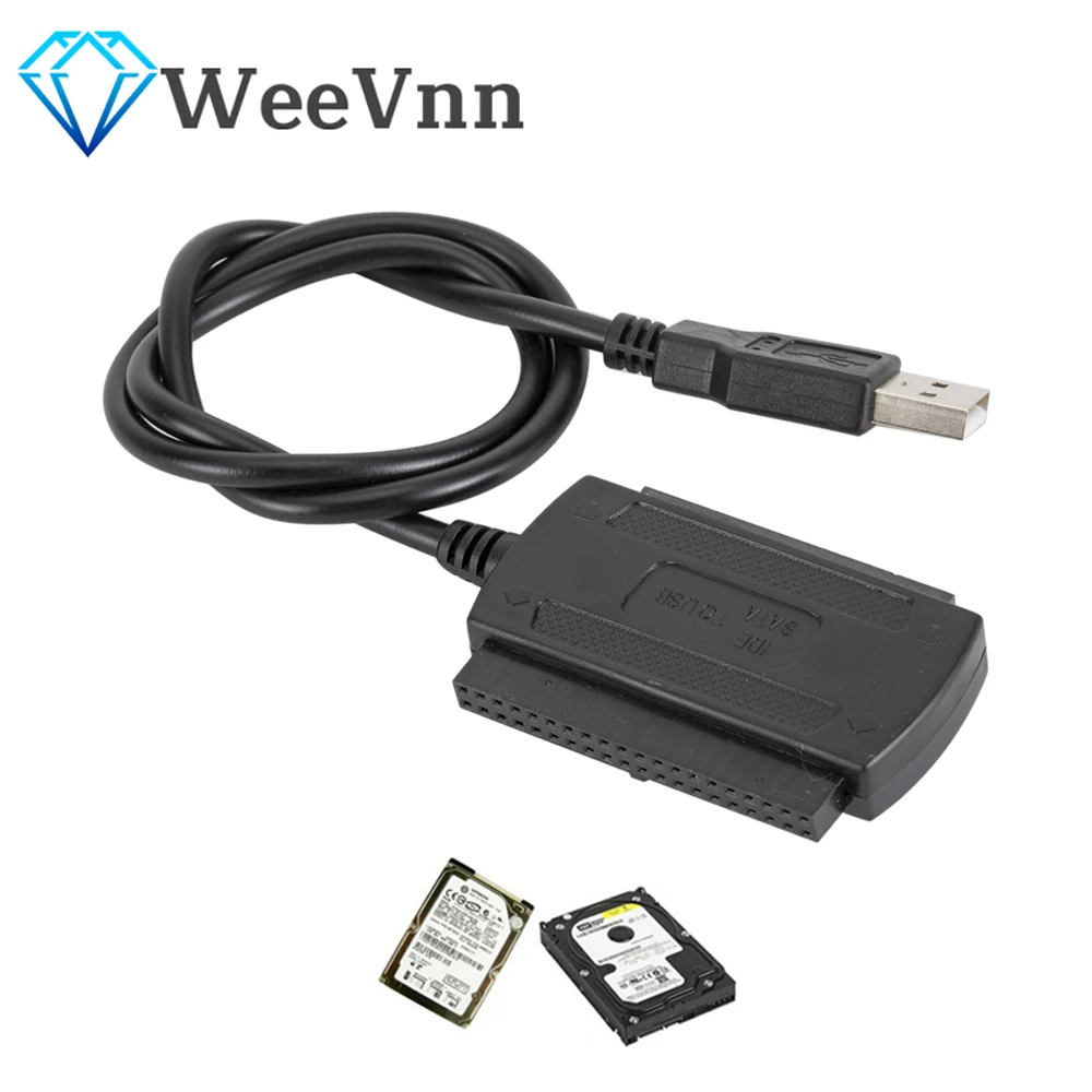 WeeVnn 3 в 1 USB 2 0 IDE SATA конвертер Кабель 5 дюйма жесткий диск HDD адаптер кабель для ПК