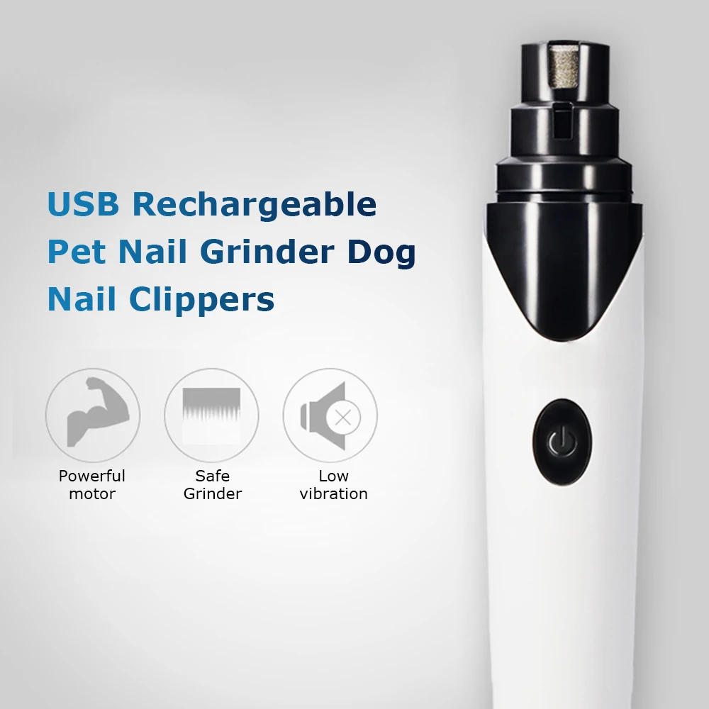 Новая перезаряжаемая машинка для стрижки ногтей собак кошек USB электрическая