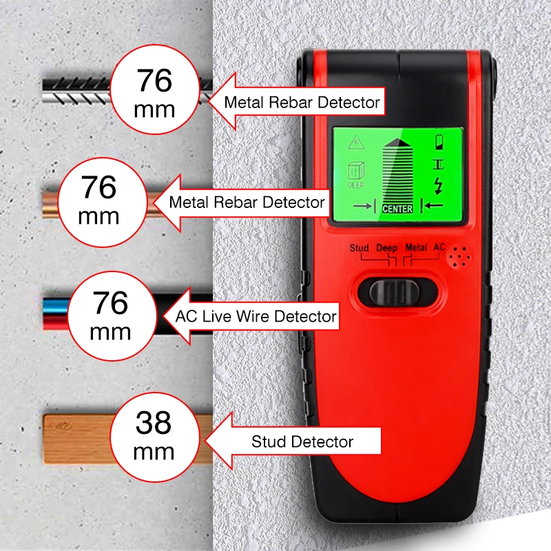 Три-в-одном деревянные металлические автоматические Электронные измерительные приборы напряжение Колонка точность измерения 1 мм луч центр детектор