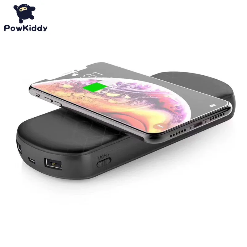 

Powkiddy N2 Handheld Game Console Wireless Charging Mobile Power 8000 MAh Polymer Battery Built-in 416 8-Bit FC Games