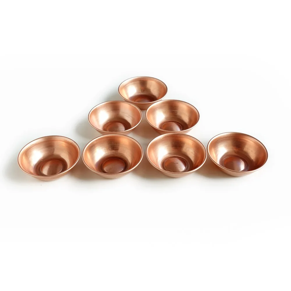 Миниатюрная медная миска с водой миски подачей воды Ученики Будды поставляют